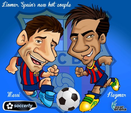 Cesar Orona SC Messi and Neymar.soccerly