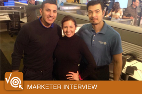 Solomon Romano, right, with members of WellPoint's Marketing Team